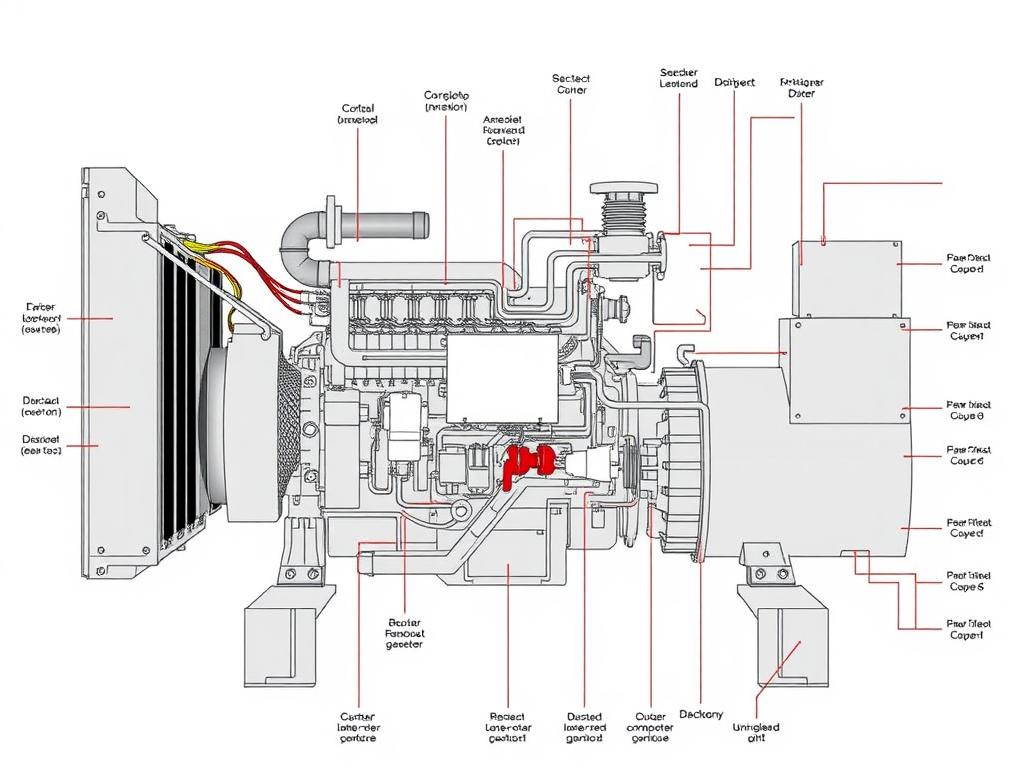 Electrical diagram of the diesel generator: main components and assembly procedure.фото